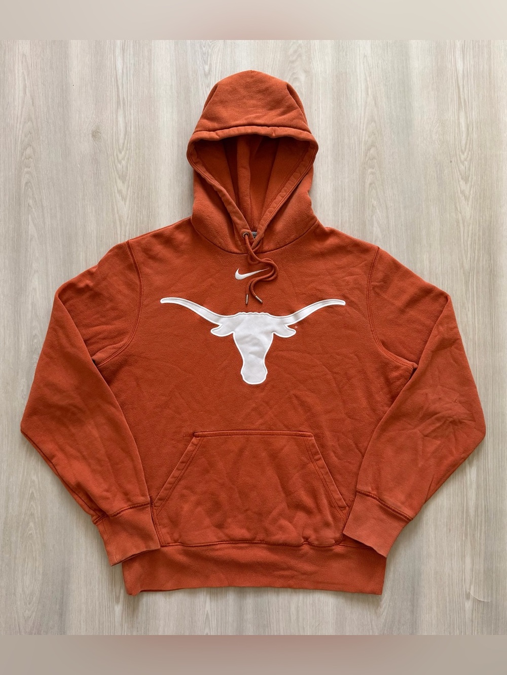 Vintage Nike University Texas Longhorns Center Swoosh Hoodie Sz M *See Pics